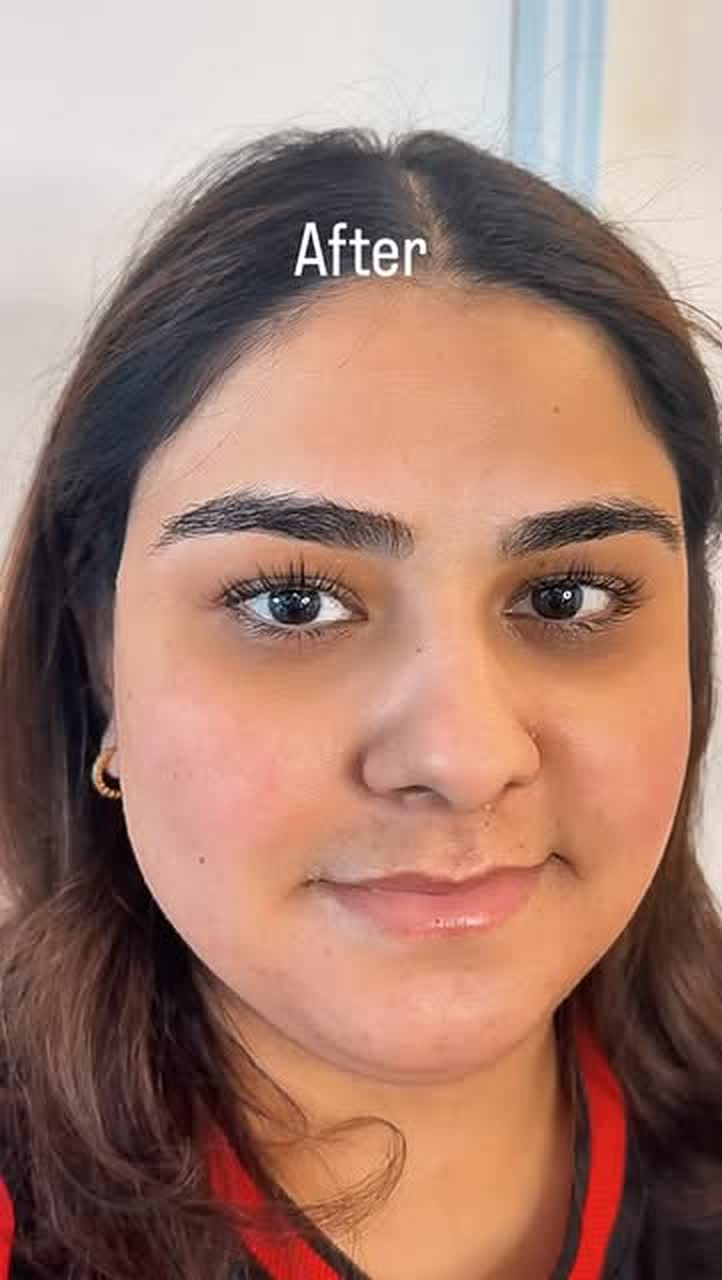 Brow lamination after result